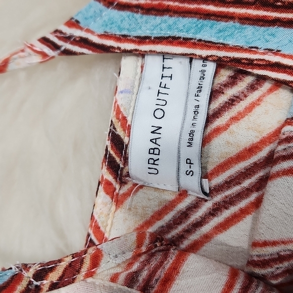 Urban Outfitters Striped Ruffle Babydoll Ruffle Bottom Summer Dress - Picture 4 of 4